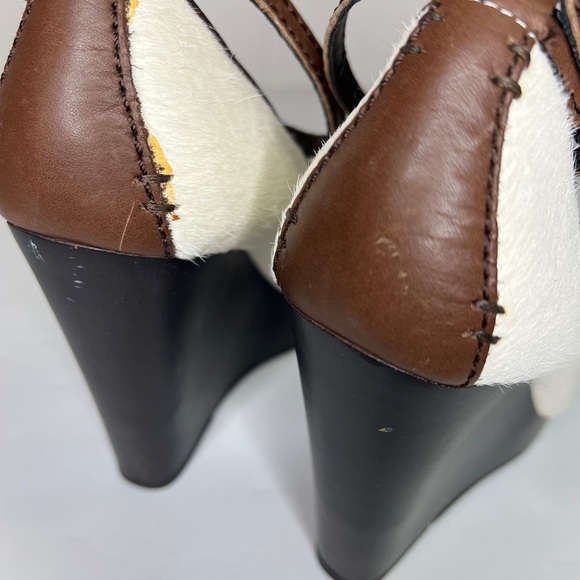 Calvin Klein Calf Hair And Leather Off White Heels US 7.5. READ DISCRIPTION - Picture 8 of 11
